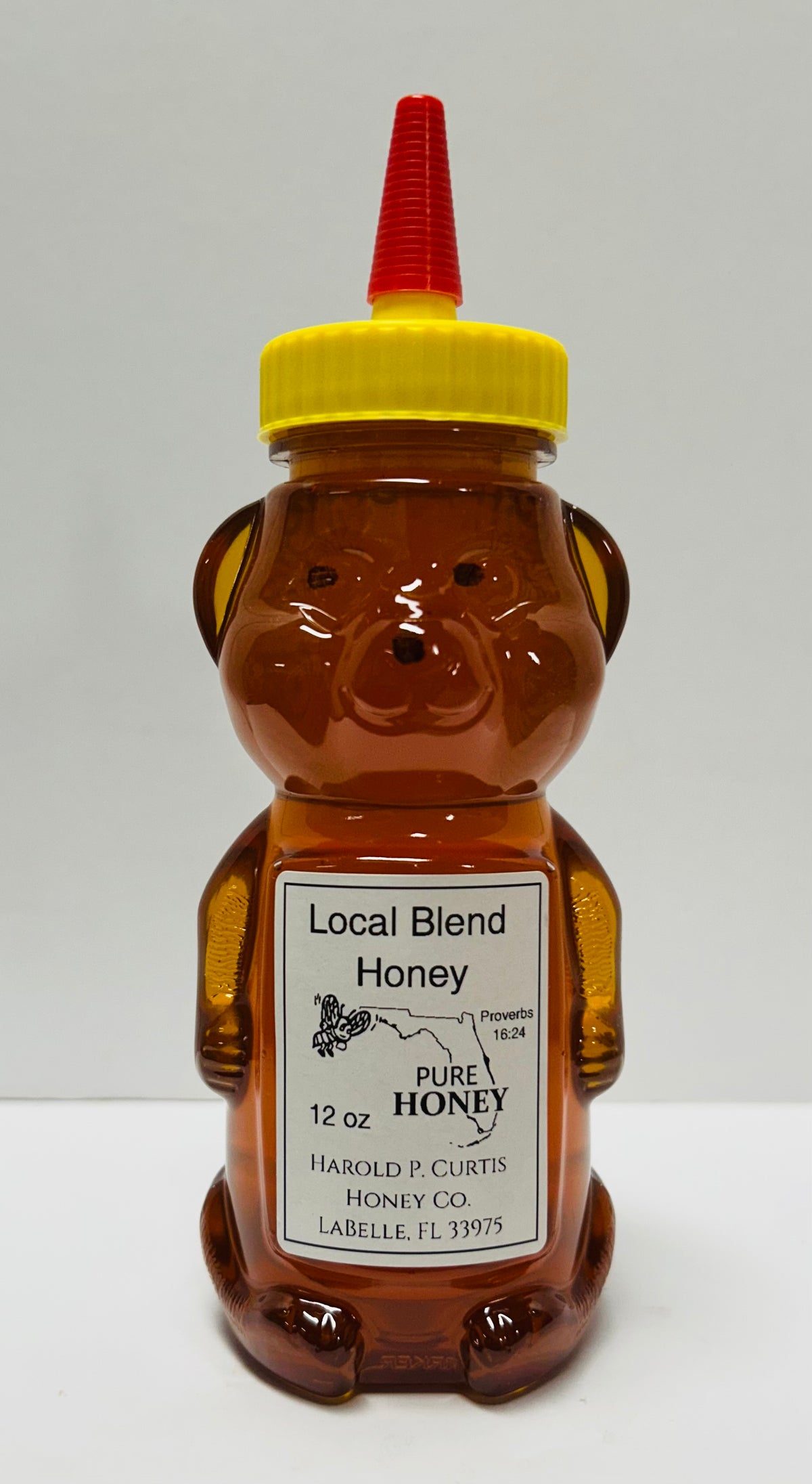 12 oz. Local Blend Honey Bear (plastic)