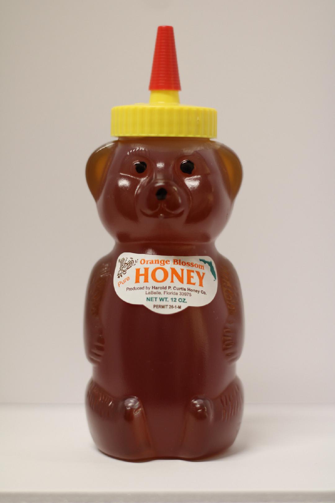 12 oz Bear Orange Blossom Honey
