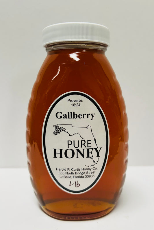 1 pound Gallberry Honey (glass)