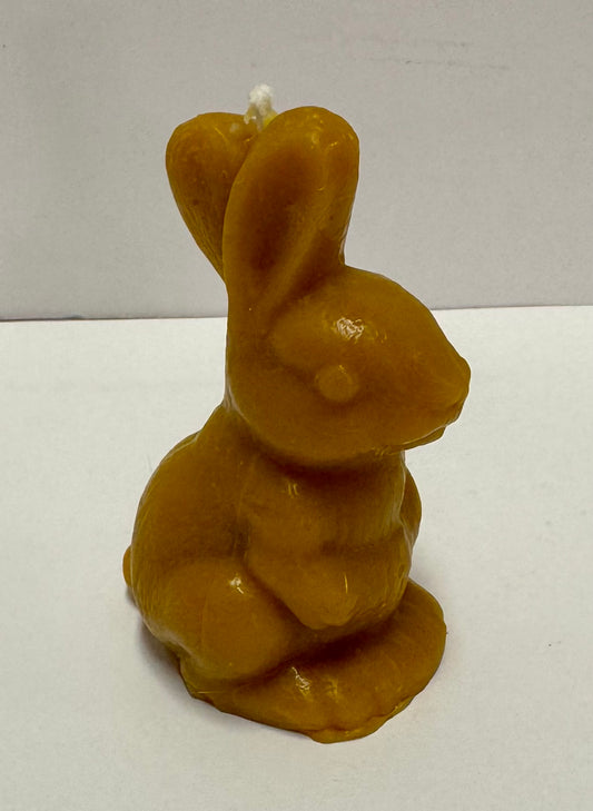 Pure Beeswax Candle. Rabbit Shaped