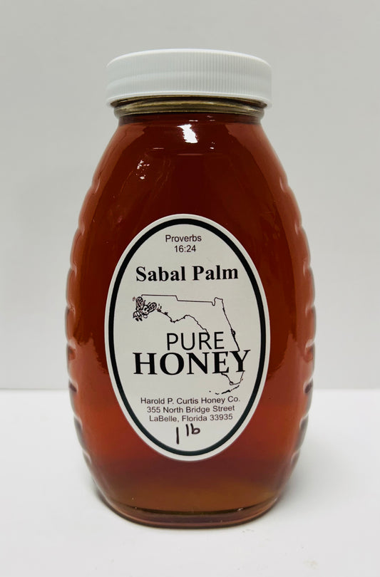 1 pound Sabal Palm Honey (glass)