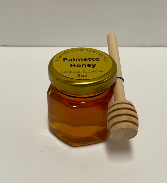 Palmetto Honey 2oz with honey dipper