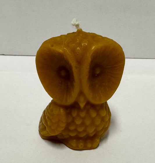 Pure beeswax. Owl shaped