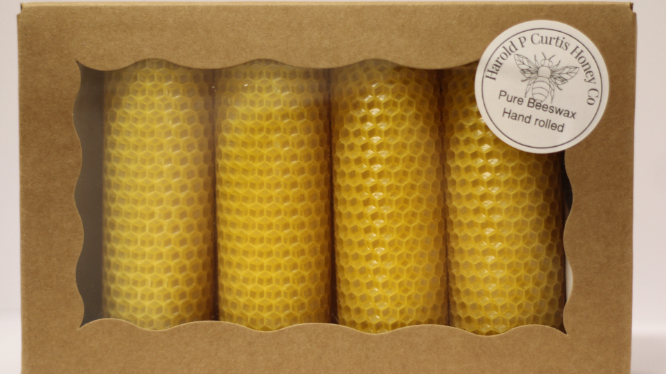 Pure Beeswax Rolled Candles