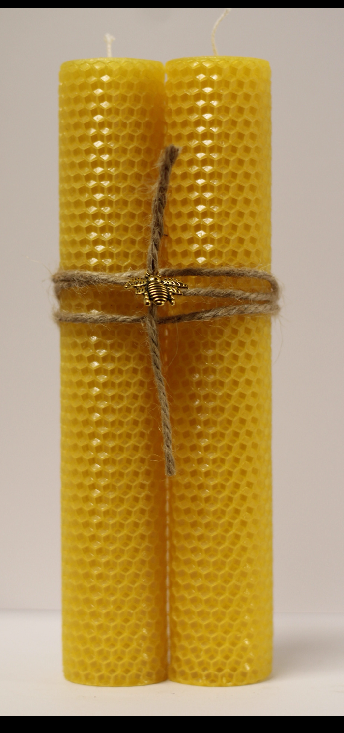 Pure Beeswax Rolled Candle