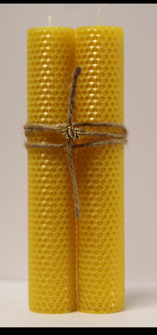 Pure Beeswax Rolled Candle