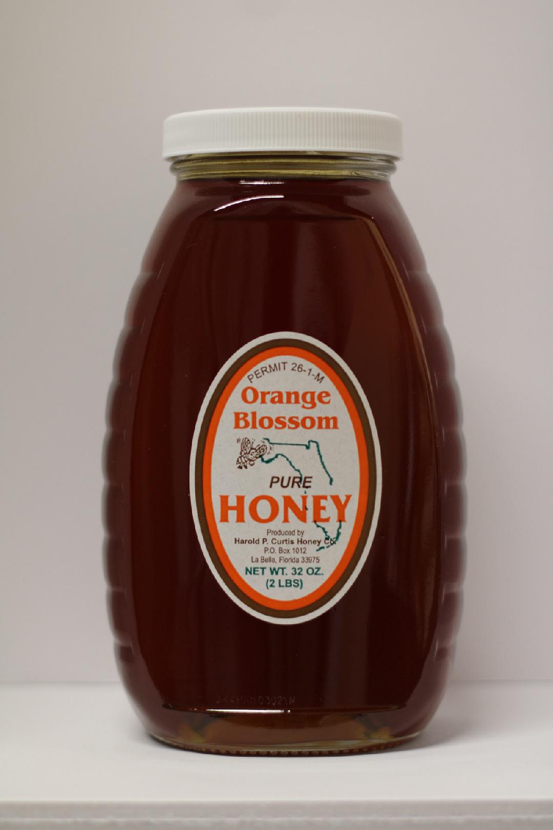 2 lb Orange Blossom Honey (glass)