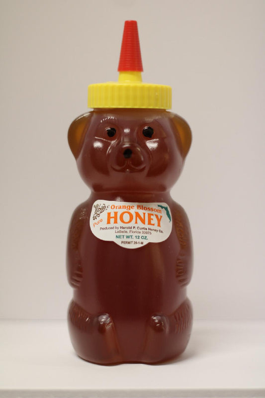 12 oz Bear Orange Blossom Honey